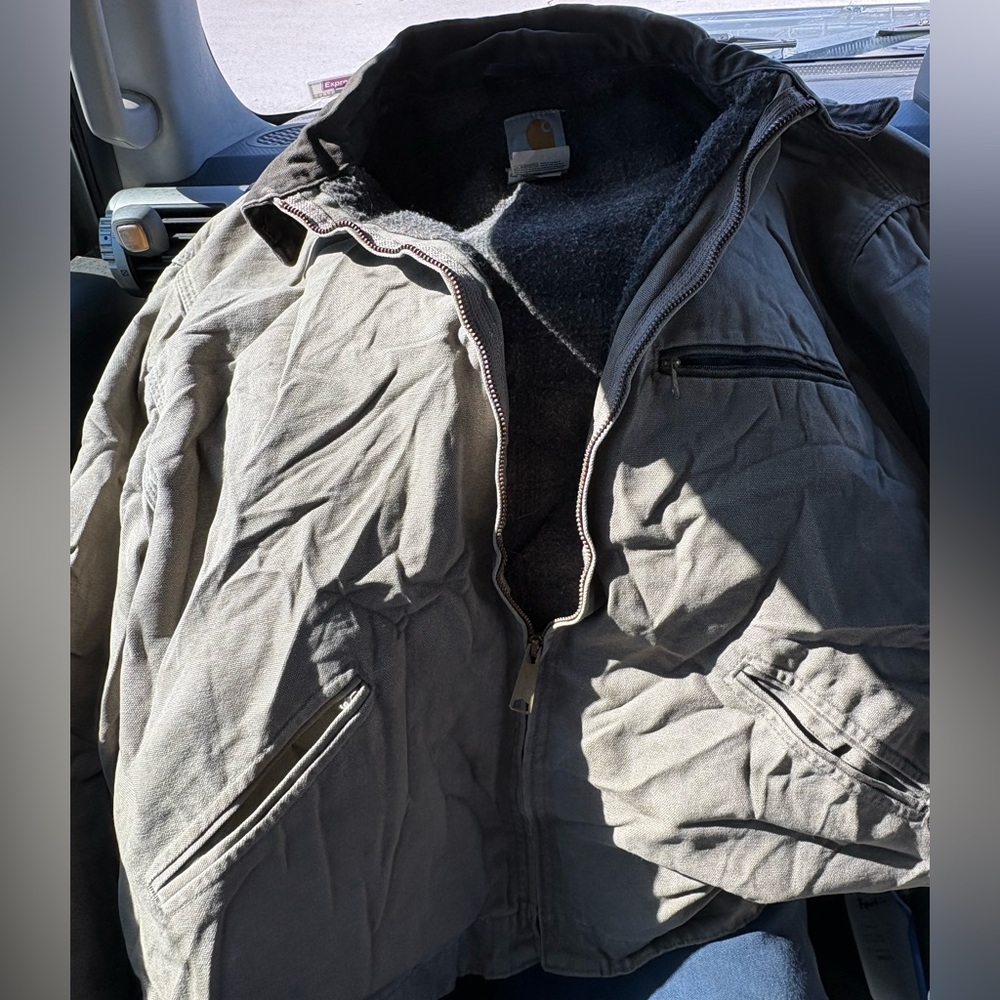 Vintage Y2K Carhartt Detroit Flannel Lined Men's Brown Jacket